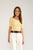 NUAYELET SS PULLOVER CROPPED - Popcorn