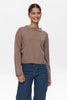 NUCARMA CROP PULLOVER   - Taupe Gray