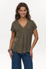 NUTILIA SS BLOUSE - Grape leaf