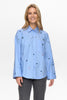NUCHIRO BOXY SHIRT - Hydrangea