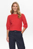 NUSURI BRUSHED SS PULLOVER - Fiery Red