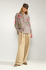 NUCARLIE WIDE PANTS - Silver Mink